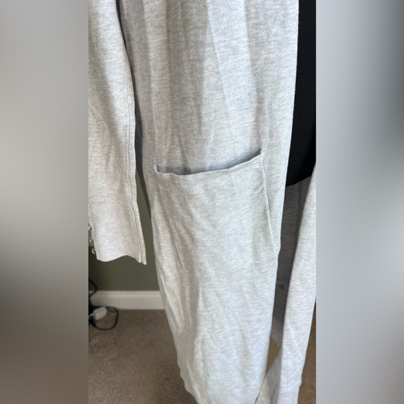 Size XL Cyrus heathered gray duster cardigan - Picture 2 of 8